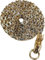 Decoración de Automóviles, Pulsera de Autodefensa de Acero Completo, Herramienta de Defensa de Collar de Supervivencia al Aire Libre de 108cm (Golden)