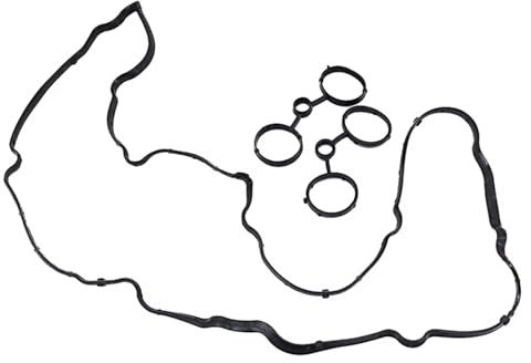 RAVTAKL Ventildeckeldichtung Kompatibel Mit Peugeot Für 207 208 308 508 3008 5008 RCZ 1.6 16V Für Turbomotor Automotor Ventildeckel Dichtungssatz Gummi OEM: 9805264280 Autozubehör