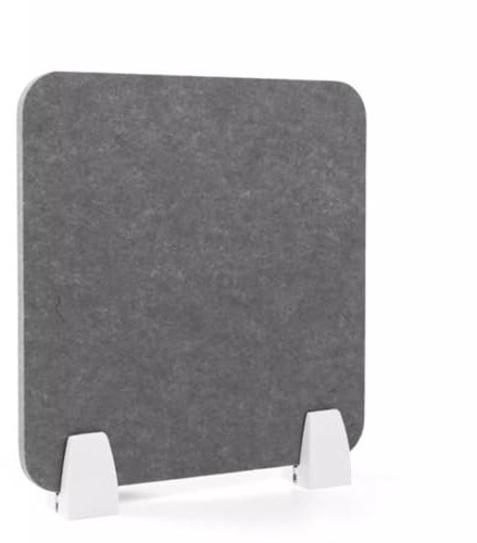 Acoustic Desk Divider Clamp on Desk Partition for Student Reception Area Office 30cm Height Privacy Panel (Gray 60 * 30cm)