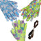 FUZZIO 12 Paar Arbeitshandschuhe Damen, Gartenhandschuhe Damen Gr 9, Kinder Arbeitshandschuhe - Für Haus, Garten - Blumen Design, Für Hof, Reinigung, DIY-Projekte mit Handschuhclip