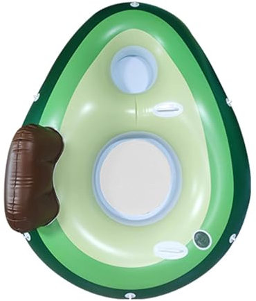 DAWCBVJQ PVC Avocado Float Aufblasbarer Schwimmring Avocado Poolschwimmer 160 X 135 cm Gummi Aufblasbares Schwimmfloß Riesiger Schwimmring Für Schwimmbad Wassersport Sommer Party