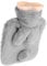 Beavorty Cute Rabbit Plush Hot Water Bottle Warm Water Bag for Hands Feet Belly Soft Comfortable Cover for Winter Use School Office