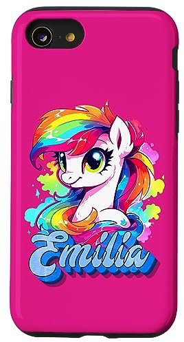 Emilia Name Personalised Gift Unicorn Case for iPhone SE (2020) / 7 / 8