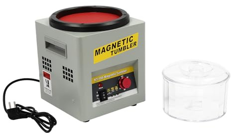 Magnetischer Tumbler, 2000 RPM Schmuck Poliermaschine und Finisher Maschine mit Timing-Funktion, Schmuckpolierer Poliermaschinen für Schleifen und Polieren von Präzisionsteilen