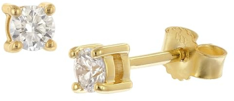 GLIZZ Lab Grown Diamant-Ohrringe 0,30 ct Gold 333 Ohrstecker GL1074 | zauberhafter Ohrschmuck für Frauen, modisches Accessoire und edle Geschenkidee