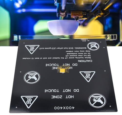 Sxhlseller 3D-Drucker-Heizbett-Kit, Verbesserte Stabilität für Hochwertige Druckleistung, für Druckbegeisterte, Aluminiumlegierung, 400 X 400 Mm