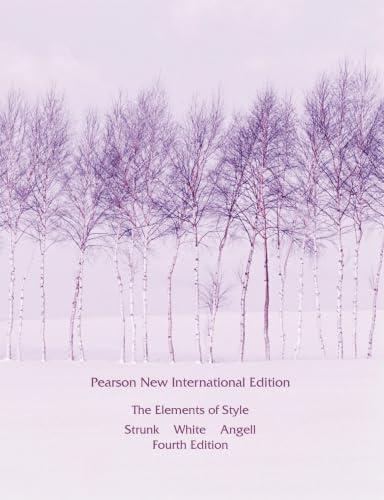 Elements of Style, The: Pearson New International Edition