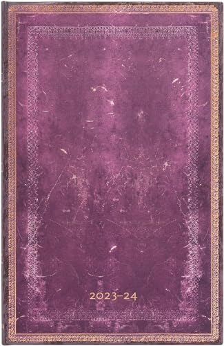 Paperblanks 18-Monatskalender 2023-2024 Klapp-Version aus Faux-Leder | Vertikal | Maxi (135 × 210 mm)
