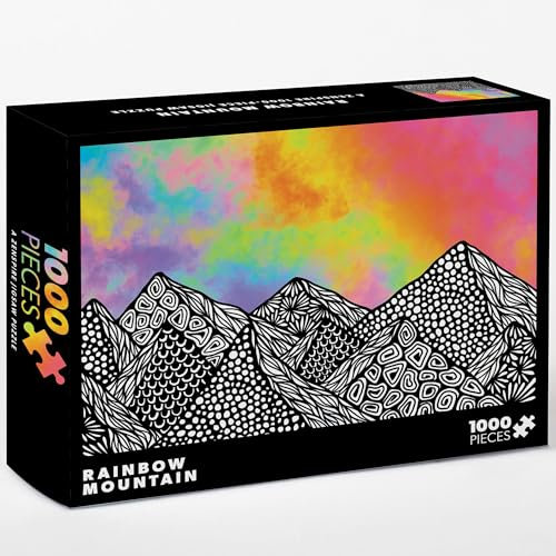 B Blue Star Press Rainbow Mountain: A Zenspire 1000-Piece Puzzle for Adults
