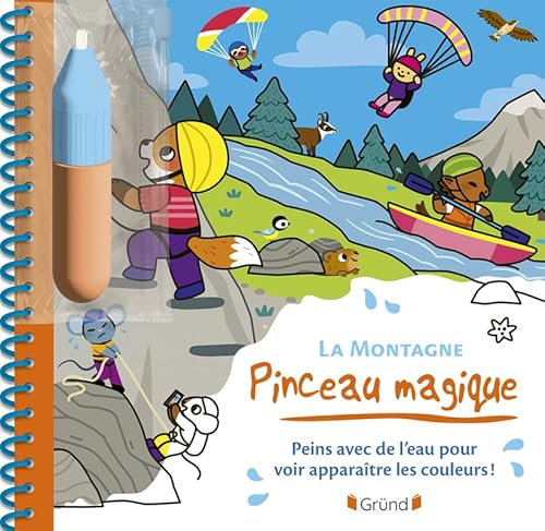 Pinceau magique – La montagne – Livre coloriage magique à l'eau avec un pinceau – À partir de 3 ans
