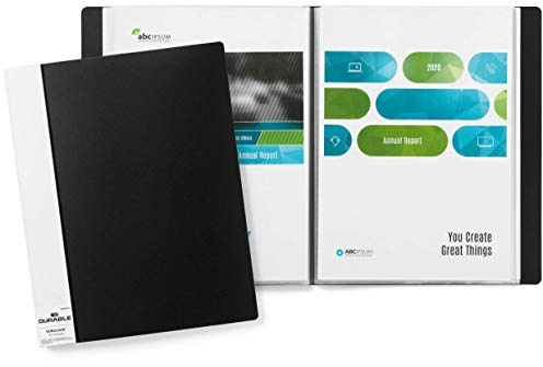 Durable Sichtbuch Duralook, für A4, mit 30 Hüllen, Rückenbreite: 20 mm, schwarz, 242301