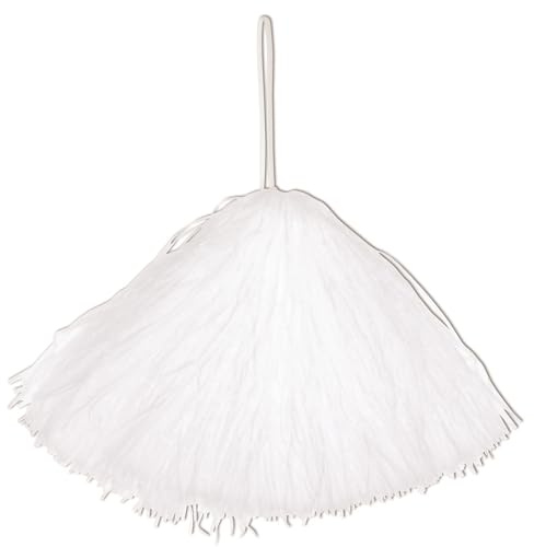 Stunning Large White Pom Pom (1 Pc.) - Perfect Accessory for Birthday Parties, Weddings, Photoshoots, Sports & Games, Events, & More Halloween