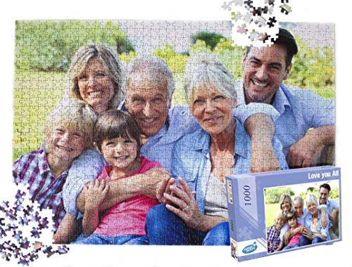 Photo puzzle personalised, Custom photo puzzle, photo jigsaw puzzle, Personalised photo puzzle from your own picture by Venus Puzzle, 300 to 2000 Pieces (1000 Pieces)