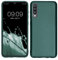 kwmobile Case kompatibel mit Samsung Galaxy A70 Hülle - Schutzhülle aus Silikon metallisch schimmernd - Handyhülle Metallic Petrol
