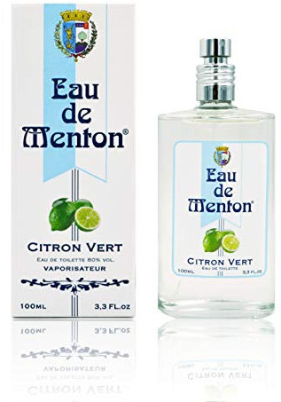 Eau de Menton - Citron Vert - Eau de Toilette mixte, Artisan Parfumeur en Côte d'Azur (100 ml)