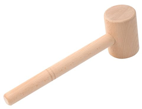 UPKOCH Maillet En Bois Ergonomique Pour Crabe Et Homard, Marteau De Cuisine En Plastique Beige, Compact Et Facile À Nettoyer, Outil Polyvalent Pour Fruits De Mer À La Maison Et Au Restaurant