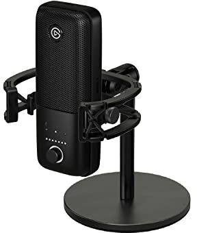 Elgato Wave:3 con supporto antivibrazione - microfono a condensatore USB per streaming, podcast, gaming, home office, software di mixaggio gratis, massimo isolamento contro le vibrazioni, Mac, PC