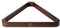 Robertson Triangel für 52,4mm Kugeln; Mahagoni, Kautschukholz, fromstabil, Schutzlackierung