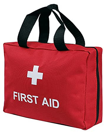Tragbare Leer Erste-Hilfe-Tasche Wasserdichte Durable Oxford Kleines Rotes Kreuz Kit Tasche Notfallüberlebenstasche Medizinaufbewahrungstasche für Zuhause, Auto, Büro, Schule, Wandern, Camping, Reisen
