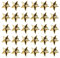 eMagTech 30 STÜCKE Stern Abzeichen Anstecknadeln 18mm Gold Stern Anstecknadel 5 Spitz Stern Abzeichen Metall Stern Anstecknadel Abzeichen Stern Anstecknadel Kostüm Dekoration Stern Anstecknadel