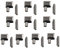 10 Sets Legierung Reparatur Reißverschluss Stopper Open End Reißverschluss StopperNähen Reißverschluss Bekleidungszubehör Praktisches Design und langlebig