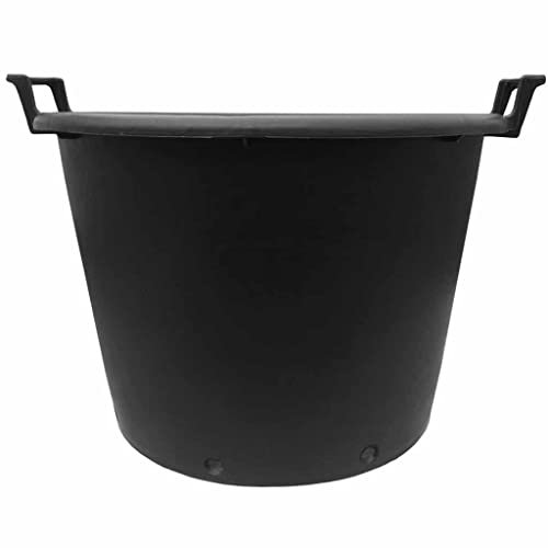 Muddy Hands 100 Litre Heavy Duty Large Plastic Plant Pot with Handles Outdoor Garden Tree Planter Container