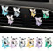 WEBEEDY 6 Schmetterling Auto Parfüm Clip Lüftungsclips für Auto Lufterfrischer Auto Air Vent Freshener Parfüm Clip, Aroma Diffuser Decor, Double Bling Autozubehör für Frauen