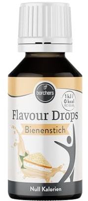 borchers Flavour Drops | Bienenstich | 0 Kalorien | Zum Kochen und Backen | 30 ml