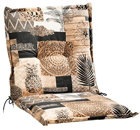Gartenstuhlauflage - Braun - Grau - Beige - Niederlehner - mit Stehsaum