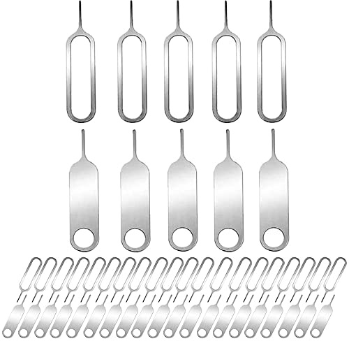 50 Pieces SIM Card Removal Openning Tool Tray Eject Pins Needle Opener Ejector,Compatible with iPhone X, 8 Plus, 8, 7 Plus, All Other iPhone Models, iPads, iPods, Samsung Galaxy Note/S/Edge/J Series