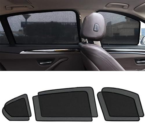 PROEI Coche Parasoles para BMW 3 Series E30 E46 E90 E91 E92 F30 F31 F34 F35 F36 G20, Ventanas Laterales Autocebado Magnético Transpirable Calor Protección Parasoles Accesorios,6 Sides