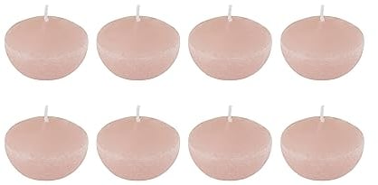 J-Line Boite 8 Bougies Flottantes Rose Small-4H