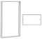 Antiference SWS02 Double Wall Plate Spacer & Schneider Electric Lisse White Moulded - Double Socket Surround, Spacer, GGBLSPC2S, White