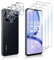 Dabuu 3 Piezas Protector de Pantalla para Realme C53 + 3 Piezas Protector de Lente de Cámara, 9H Dureza, Anti-Arañazos, HD Vidrio Templado, Cristal Templado - Transparente