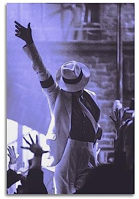 VZRSQZK Poster mit Musiksänger Michael Jackson, dekoratives Gemälde, Leinwand-Wandposter und Kunstdruck, modernes Familienschlafzimmer-Dekor-Poster, 50 x 75 cm