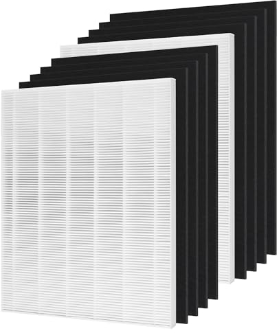 D480 True HEPA Ersatzfilter D4, kompatibel mit Winix D480 Luftreiniger, vergleichbar mit Winix D4 Filter, Artikelnummer 1712-0100-00, 2 H13 True HEPA Filter + 8 Aktivkohle-Vorfilter