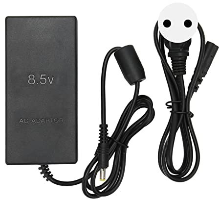 Adaptateur Prise Universelle, Alimentation Dc 8,5 V Protection De SéCurité De Charge Conception Portable Et Fine Adaptateur Voyage, Adaptateur Universel Remplacement Pour Ps2 Slim 70000 9000(Eu Plug)