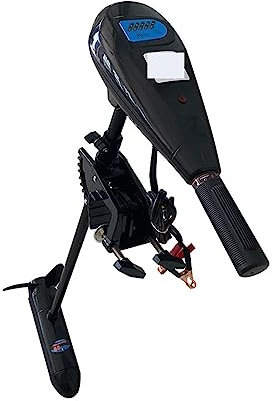 WEIJICUI Aussenborder, 24V 1200W Elektromotor, for Boots-Außenbord-Kajakmotor, elektrischer Salzwasser-Trolling-Motor, Schubspiegel montiert für Gefäße