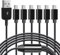 CERRXIAN 5 Fuß USB-Micro-Splitter-Y-Kabel - 1 Stecker auf 6 Stecker, Unterstützt Datenübertragung für Flash-Laufwerke, Tastatur und Maus