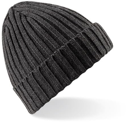 Roughtex Strickmütze Beanie Robin Damen Herren Mütze Charcoal