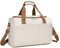 KONO Ryanair Handgepäck 40x20x25 Handgepäck Tasche für Flugzeug Reisetasche Gepäck Weekender Große Maximal Handgepäck für Herren und Damen mit Schultergurt (Beige)