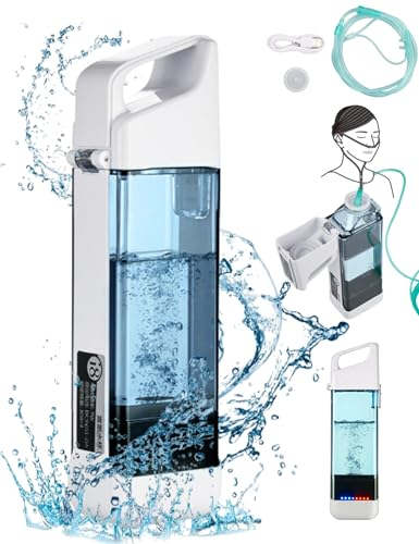 Sxhlseller i8 Hydrogen Water Bottle mit Schlauchadapter - eine andere Art, Wasser zu trinken, um jung zu bleiben, 300ml 1500-3000ppb tragbarer Hydrogen Water Generator Sportbecher