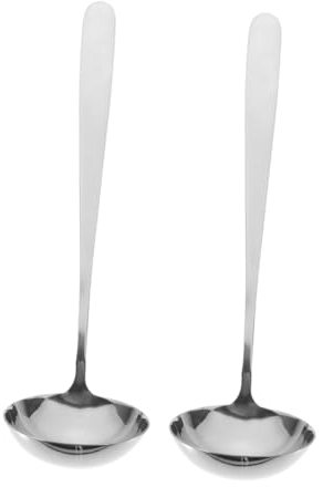 COLLBATH 2 Cucharas Soperas Inoxidable Cazo Para Sopa Cucharón Sopero Utensilios De Cocina Resistente Desgaste