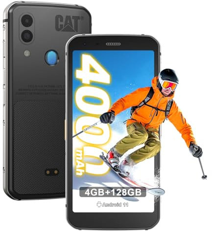 Unifone- Nuevo teléfono Celular Resistente Desbloqueado Cat S62 (128 GB, 4 GB), 5,7 IP68, Resistente al Agua, Android, 12 MP