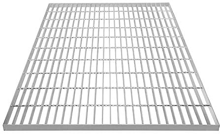 JXIPANUL Verzinkter Gitterrost, geschmiedeter Gehweg, Gitterbodenplatte, Gitter, Entwässerung, Dachrinnenentlüftung, robuster, wetterfester Stahl, verzinkt, 1000 mm x 900 mm x 30 mm, 4 mm M