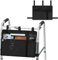 Walker Bag with Cup Holder, Rollator Basket with 4 Pockets, Rollator Accessories, Large Capacity Storage Bag for Seniors, Collapsible, Wheelchairs (Black)
