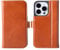 Snakehive Leather Wallet for iPhone 15 Pro - Real Leather Wallet Phone Case with Viewing Stand and Card Holder - Flip Folio Cover with Card Slots (Tan)