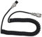 8-pin Coiled Microphone Extension Cable, Mic Cable Male to Female Cord, for Radio Transceivers, Compatible with Most Equipment