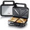 Arendo - Sandwichmaker mit Antihaftbeschichtung - abnehmbare Platten - BPA frei - Temperaturkontrolle – Sandwich Maker - Sandwichtoaster für große Toasts - spülmaschinengeeignet