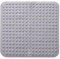 Tapis De Douche, 48 x 48 cm Tapis de Douche Carré Lavable en Machine avec Ventouse, PVC Shower Mat Non Slip, Tapis de Massage Antidérapant pour Douche et Sauna, Gris